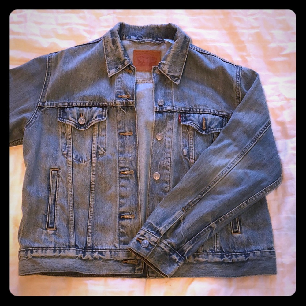 Levi’s boyfriend jacket med wash